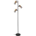 Vloerlamp - E14 Fitting - 5-lichts - Mat Zwart - Aluminium, Huis en Inrichting, Lampen | Vloerlampen, Ophalen of Verzenden, Nieuw