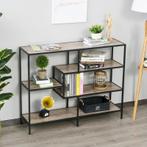 TRUUSK Vrijstaand Rek Industriële Stijl - Boekenkast en Opbe, Huis en Inrichting, Woonaccessoires | Wandplanken en Boekenplanken