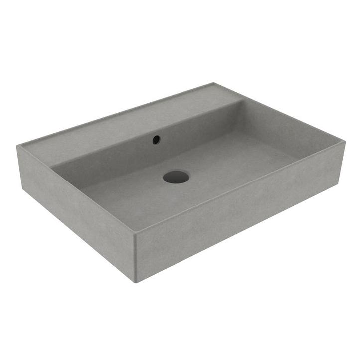 Sani Royal Wastafel Edge Keramiek Warm Beton, Doe-het-zelf en Verbouw, Sanitair