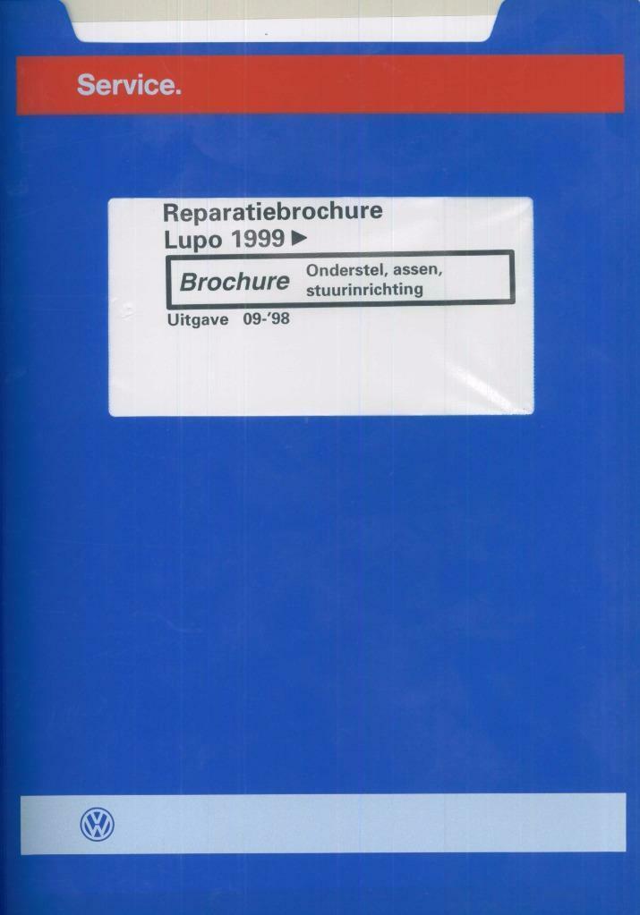1999 Lupo Reparatiebrochure, Auto diversen, Handleidingen en Instructieboekjes, Verzenden