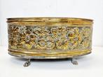 Bloempot - Messing - Very big brass flower pot, Antiek en Kunst