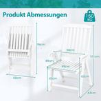 COSTWAY Inklapbare tuinstoel, klapstoel met hoge rugleuning, Huis en Inrichting, Woonaccessoires | Overige, Verzenden, Zo goed als nieuw