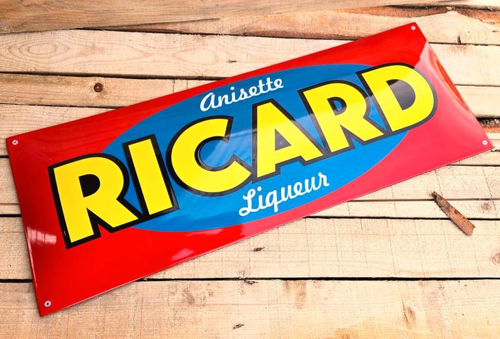 Emaille Reclamebord Ricard Pastis, Verzamelen, Merken en Reclamevoorwerpen, Verzenden