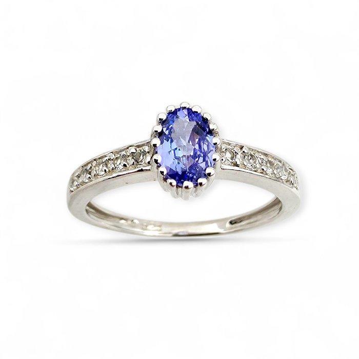 Zonder minimumprijs - Ring Zilver - Tanzaniet, Sieraden, Tassen en Uiterlijk, Ringen