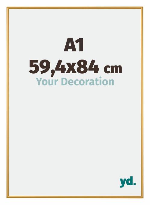 Fotolijst A1 - 59,4x84 cm - Goud Glans - Aluminium - New, Huis en Inrichting, Woonaccessoires | Lijsten, Nieuw, Verzenden