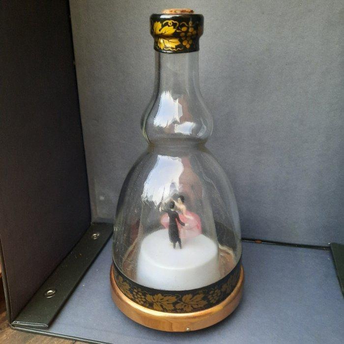 Fles - Glas, Metaal, Plastic - Muziek likeurfles, Antiek en Kunst, Curiosa en Brocante