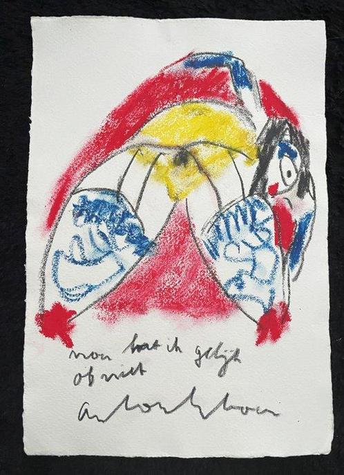 Anton Heyboer (1924-2005) - Can Can Danseres, Antiek en Kunst, Kunst | Schilderijen | Modern