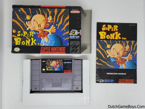 Super Nintendo / Snes - Super Bonk  - USA, Spelcomputers en Games, Games | Nintendo Super NES, Gebruikt, Verzenden