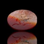Oud-Romeins carnelian Intaglio (Zonder Minimumprijs), Sieraden, Tassen en Uiterlijk, Antieke sieraden