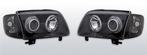 Koplampen Angel Eyes | Volkswagen Polo 6N2 1999-2001 | zwart, Verzenden, Nieuw, Volkswagen