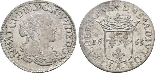 Luigino ( 1/12 Ecu ) 1665 Frankreich Dombes: Anna Maria L..., Postzegels en Munten, Munten | Europa | Niet-Euromunten, Verzenden