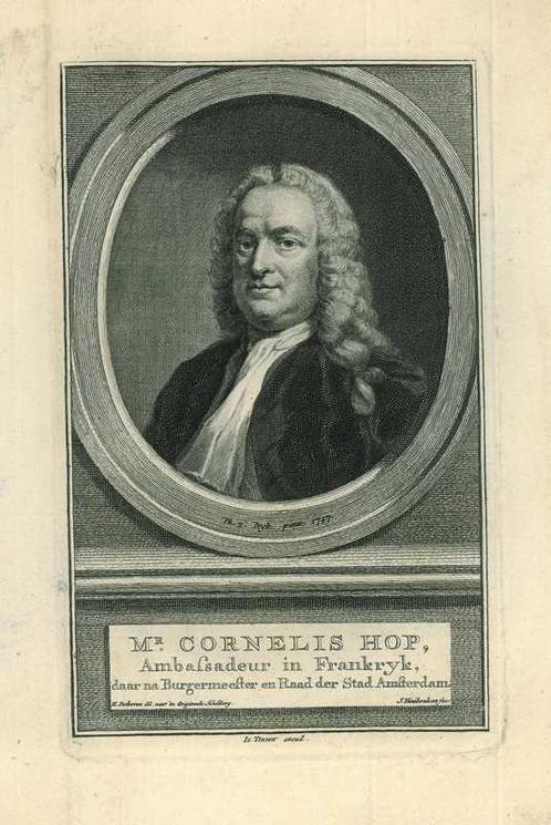 Portrait of Cornelis Hop, Antiek en Kunst, Kunst | Etsen en Gravures