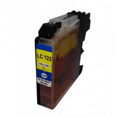 Huis-Merk  BROTHER LC-123 Yellow 14ml 247print, Computers en Software, Printerbenodigdheden, Nieuw, Verzenden