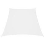 vidaXL Zonnezeil trapezium 2/4x3 m oxford stof wit, Tuin en Terras, Verzenden, Nieuw