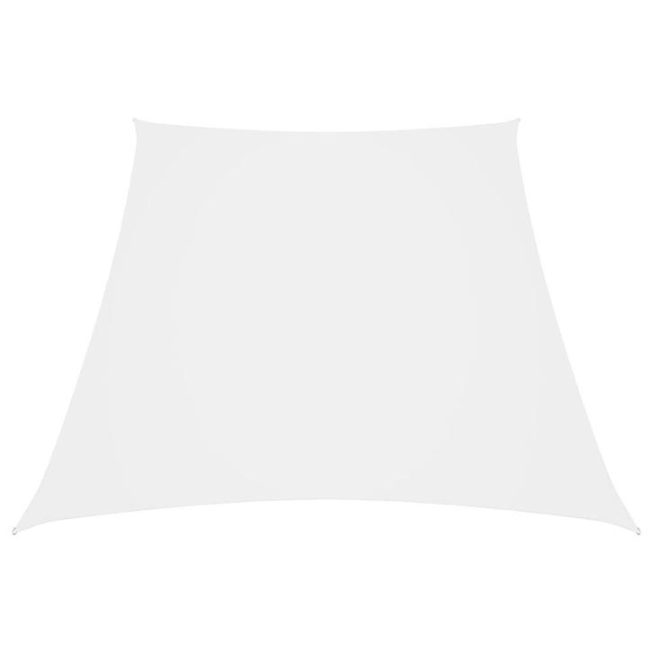 vidaXL Zonnezeil trapezium 2/4x3 m oxford stof wit, Tuin en Terras, Zonneschermen, Nieuw, Verzenden