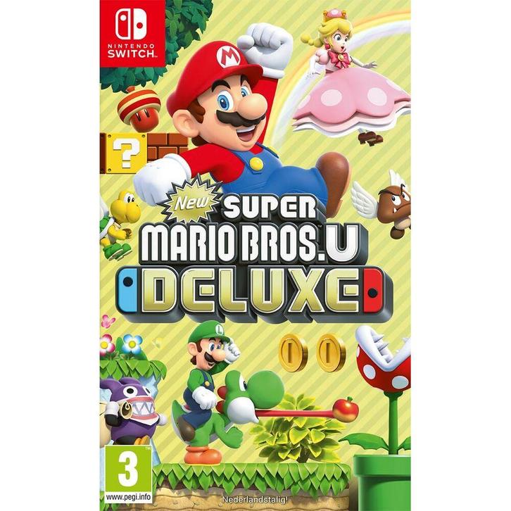 Switch New Super Mario Bros U Deluxe, Spelcomputers en Games, Spelcomputers | Nintendo Switch, Zo goed als nieuw, Verzenden