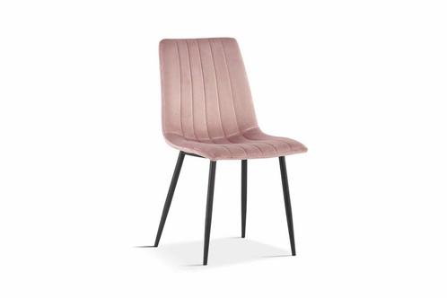 Stoel -  - Fluweel - Roze, Huis en Inrichting, Stoelen, Eén, Nieuw, Stof, Ophalen of Verzenden