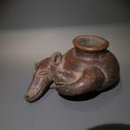 Nayarit Terracotta Hondenvaas. 20 cm D. 100 v.Chr. - 250
