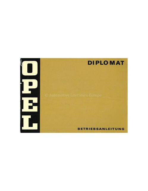 1974 OPEL DIPLOMAT INSTRUCTIEBOEKJE DUITS, Auto diversen, Handleidingen en Instructieboekjes