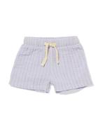 HEMA Newborn korte broek mousseline strepen paars, Verzenden, Nieuw