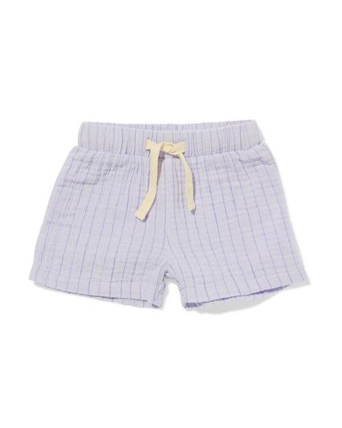 HEMA Newborn korte broek mousseline strepen paars, Kinderen en Baby's, Babykleding | Overige, Nieuw, Verzenden