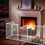 Veiligheidshek - Haardscherm - Hondenhek - 300cm - Wit - KID, Tuin en Terras, Verzenden, Zo goed als nieuw