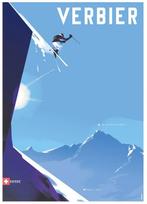 (MB) Mads Berg - Affiche de tourisme VERBIER SKI