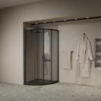 Douchecabine BWS Ola 90x90x190 cm Kwartrond Schuif Zwart, Ophalen of Verzenden, Nieuw, Douche