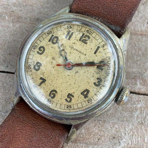 Leonidas - WW2 military style - Zonder Minimumprijs - Heren, Sieraden, Tassen en Uiterlijk, Horloges | Heren