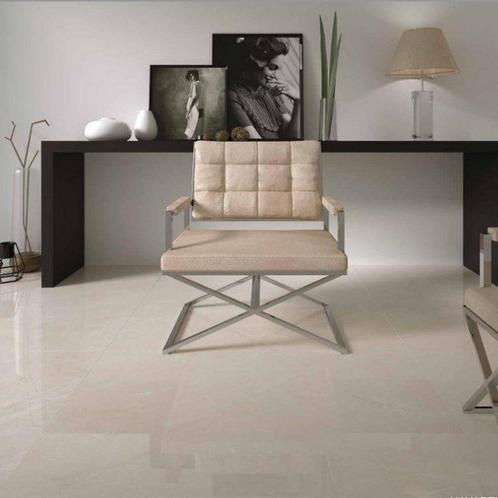 Vloertegel Profiker Portos Creme 60x60 cm Marmerlook Creme, Doe-het-zelf en Verbouw, Sanitair, Overige typen, Nieuw, Ophalen of Verzenden