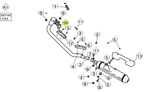 Royal Enfield Exhaust Gasket (Copper) - 582638A Himalayan..., Motoren, Onderdelen | Ducati, Nieuw, Verzenden