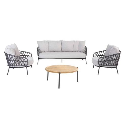 4 Seasons Outdoor Calpi loungeset  DEMO MODEL SALE, Tuin en Terras, Tuinsets en Loungesets, Bank, Bijzettafel, Stoel, 4 zitplaatsen