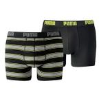 Puma Boxershort 2Pack RUGBY STRIPE Black / Antra