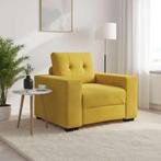 vidaXL Sofastoel Geel 100x78x80 cm Fluweel, Huis en Inrichting, Banken | Bankstellen, Verzenden, Nieuw, Stof
