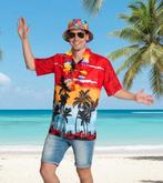 Hawaii Shirt Paradise Rood | Toppers - S/M, Verzenden, Nieuw