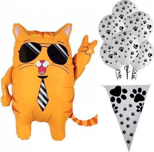 8-delige ballonnen set Cool Cat Zonnebril, Dieren en Toebehoren, Katten-accessoires, Nieuw, Verzenden
