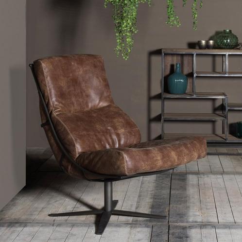 *WOONWINKEL* Het Anker Remus/Quintus/Quibus Lederen Fauteuil, Huis en Inrichting, Fauteuils, Nieuw, Leer, Verzenden