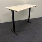 Refurbished elektrische zit-sta bureau, 160x80 cm, Ahorn, In hoogte verstelbaar, Gebruikt, Ophalen of Verzenden, Stabureau