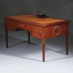 Chique Napoleon III bureau plat ca 1870 Thuyawortel en goud, Ophalen of Verzenden