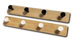 Zelfklevende bamboe kledinghanger – 4 haken (wit), Ophalen of Verzenden, Nieuw