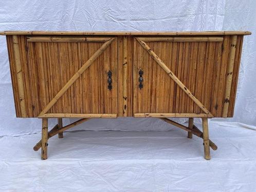 Dressoir - Bamboe, Rattan - Grote lengtestukken in rotan, Antiek en Kunst, Curiosa en Brocante