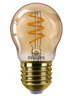 Philips LED Kogellamp E27 2.6W 136lm 1800K Goud Dimbaar P45, Nieuw, Ophalen of Verzenden