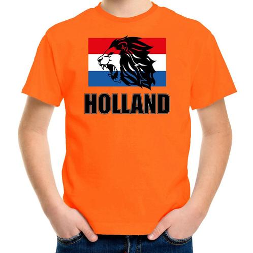 Oranje fan shirt / kleding Holland met leeuw en vlag Konin.., Hobby en Vrije tijd, Feestartikelen, Ophalen of Verzenden