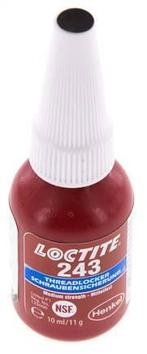 Loctite 243 Blauw 10 ml Draadlock, Verzenden, Nieuw