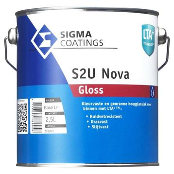 Sigma S2U Nova Gloss / Sigma Contour Aqua PU Gloss RAL 9001