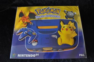 Pokemon Pikachu Nintendo 64 N64 Console Complete and Near beschikbaar voor biedingen