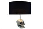 Extravagante tafellamp SKULL 44cm zwarte schedel tafellamp -, Ophalen of Verzenden, Nieuw