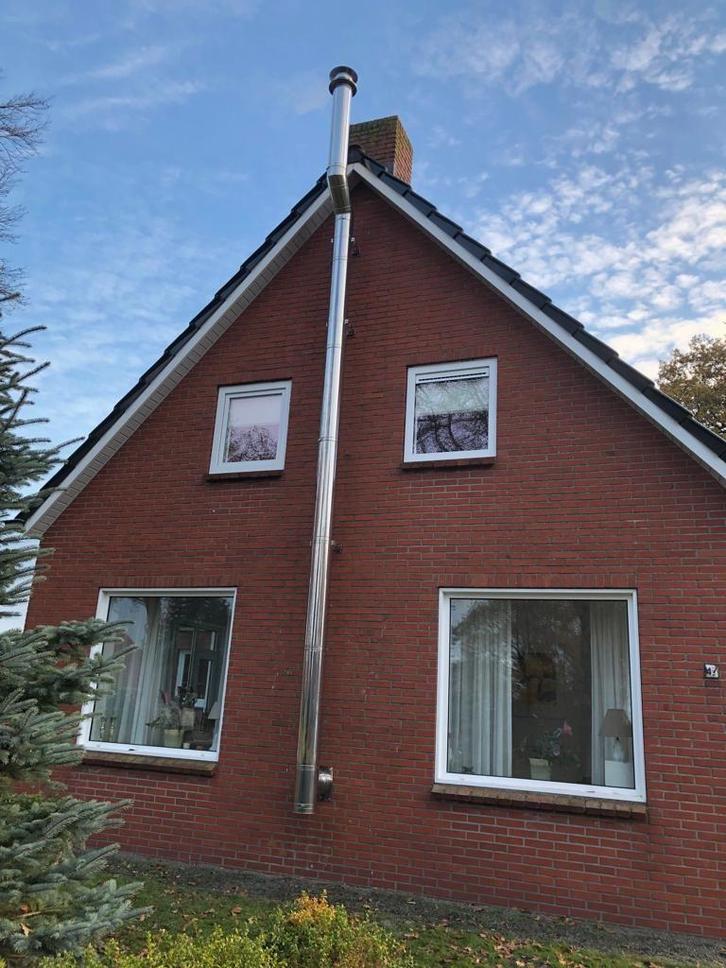 Installatie en onderhoud kachelpijp dubbelwandig of flexibel, Diensten en Vakmensen, Schoorsteenvegers, Installatie rookkanalen