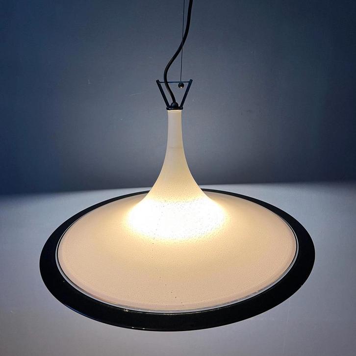 Vintage Murano Glass Witch Hat Pendant Lamp, Huis en Inrichting, Lampen | Hanglampen, Nieuw, Ophalen of Verzenden
