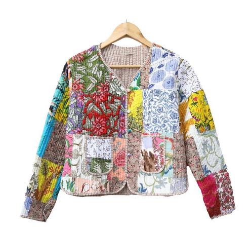 omkeerbare katoenen quiltjack voor uitjes| Katoen, Kleding | Dames, Jasjes, Kostuums en Pakken, Jasje, Overige kleuren, Maat 38/40 (M)